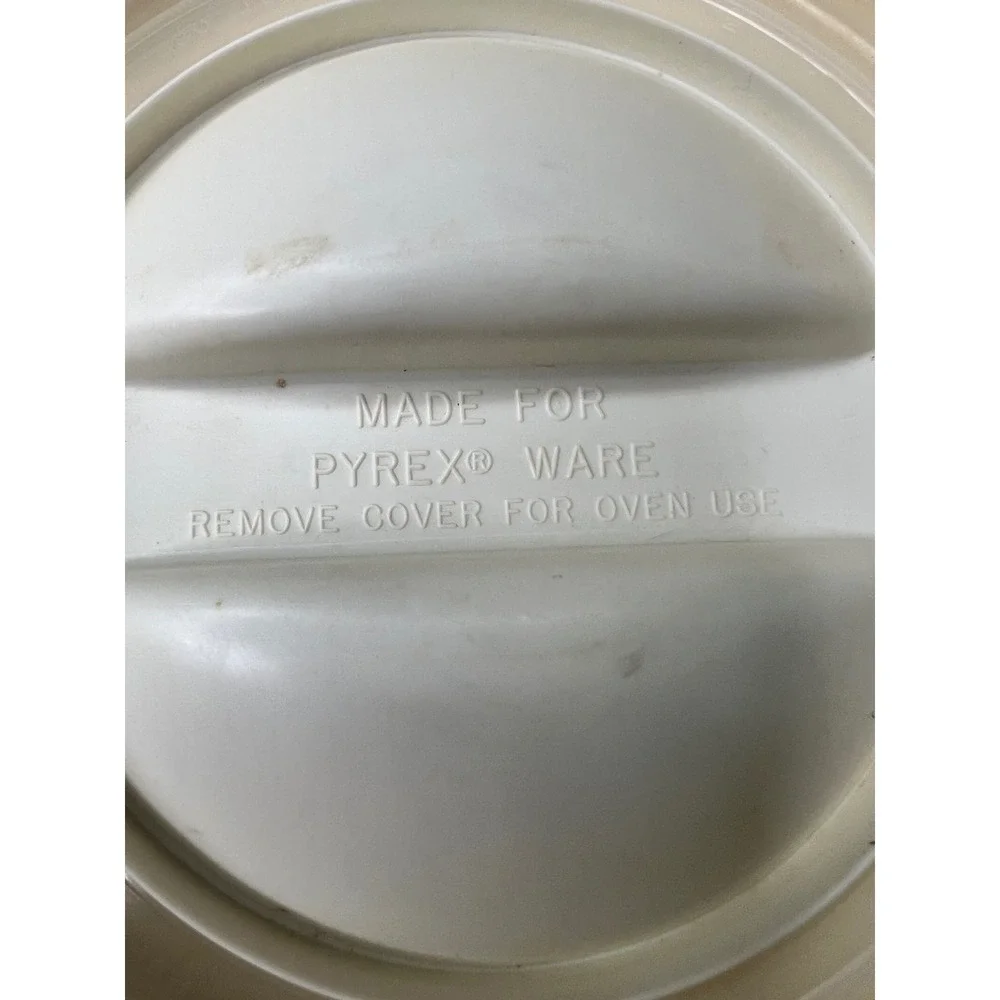 Vintage Pyrex Storage Canister Set Clear Fruit Vegetable 2pc